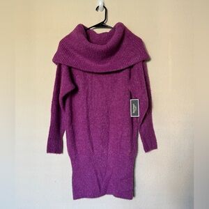 NWT Juicy Couture Plum Turtleneck  Sweater Dress.. Size XS